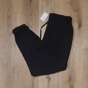 Elodie Black Relaxed Drawstring Joggers